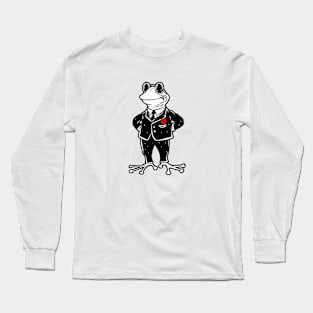 Frog on Valentine's Day Long Sleeve T-Shirt